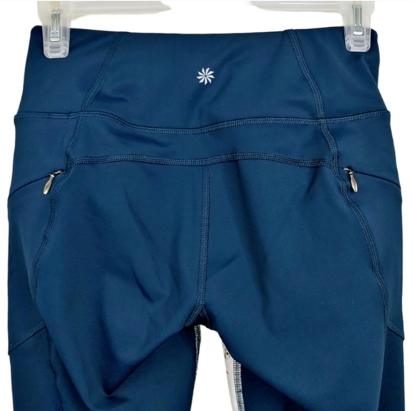 Athleta Oasis Contender Tropical Leaf 7/8  Length Pocket Legging Women's Size XS - Picture 10 of 11